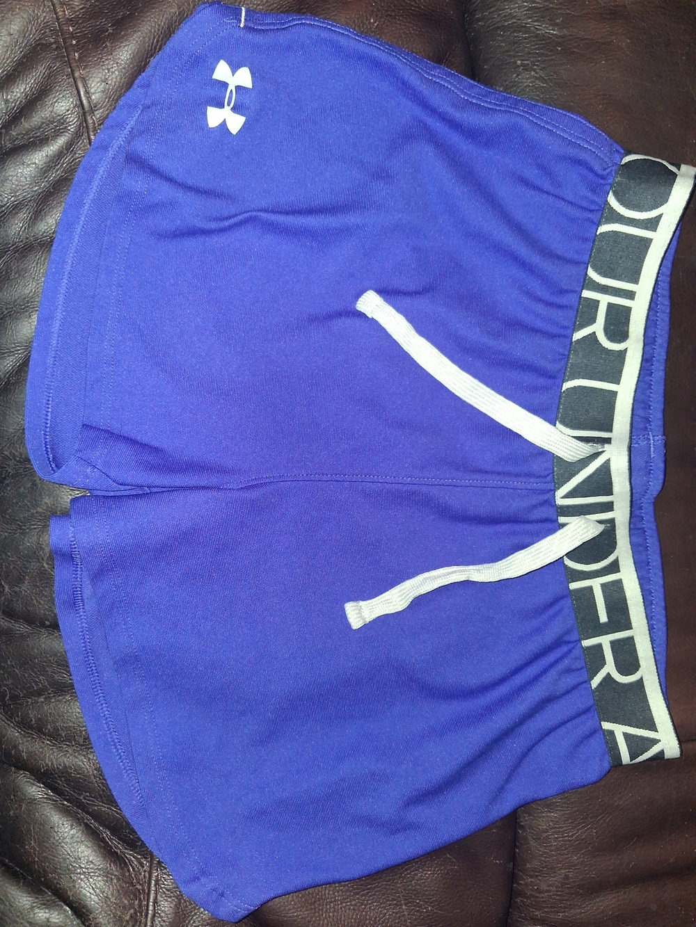 Under Armour Royal Purple Women's Athletic Shorts with Branded Waistband
